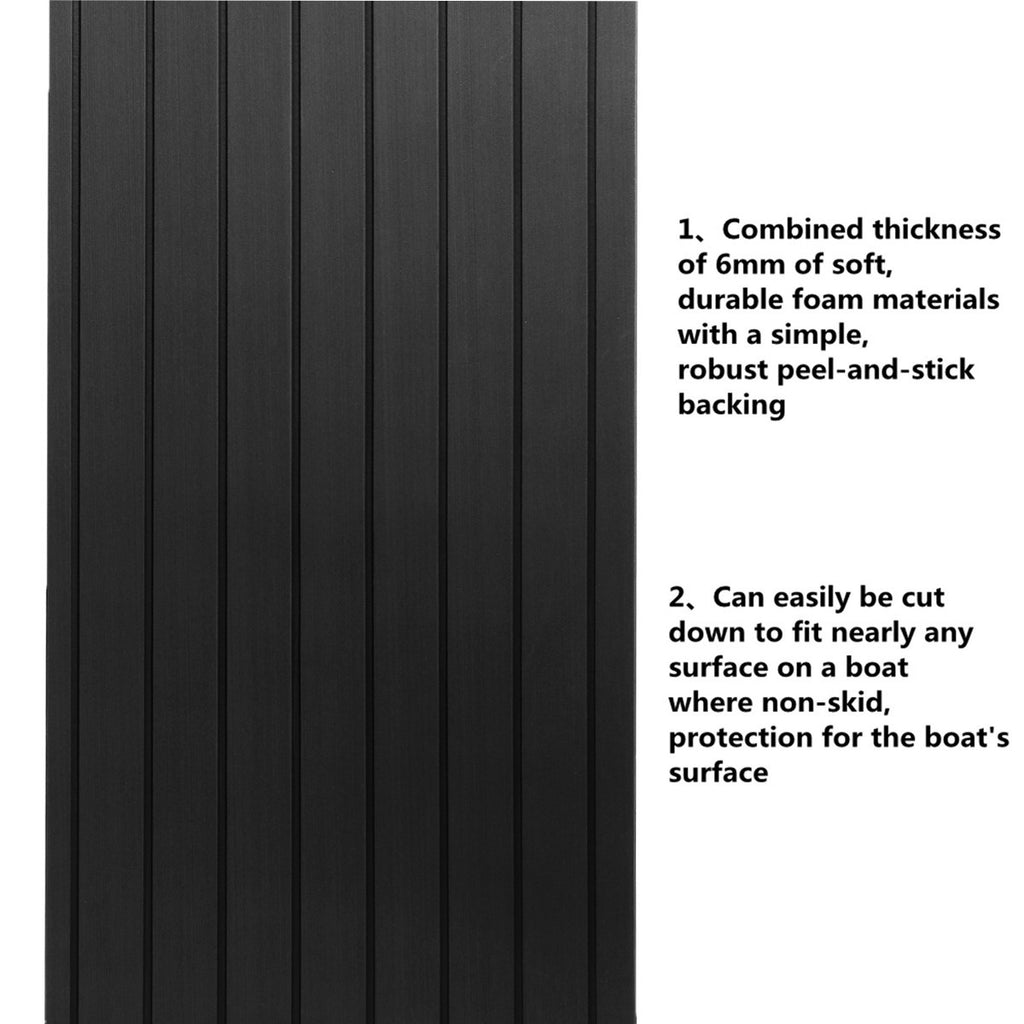 5mm Non-slip 2.4m Marine EVA Decking Sheet Foam Faux Teak Boat Flooring Mat