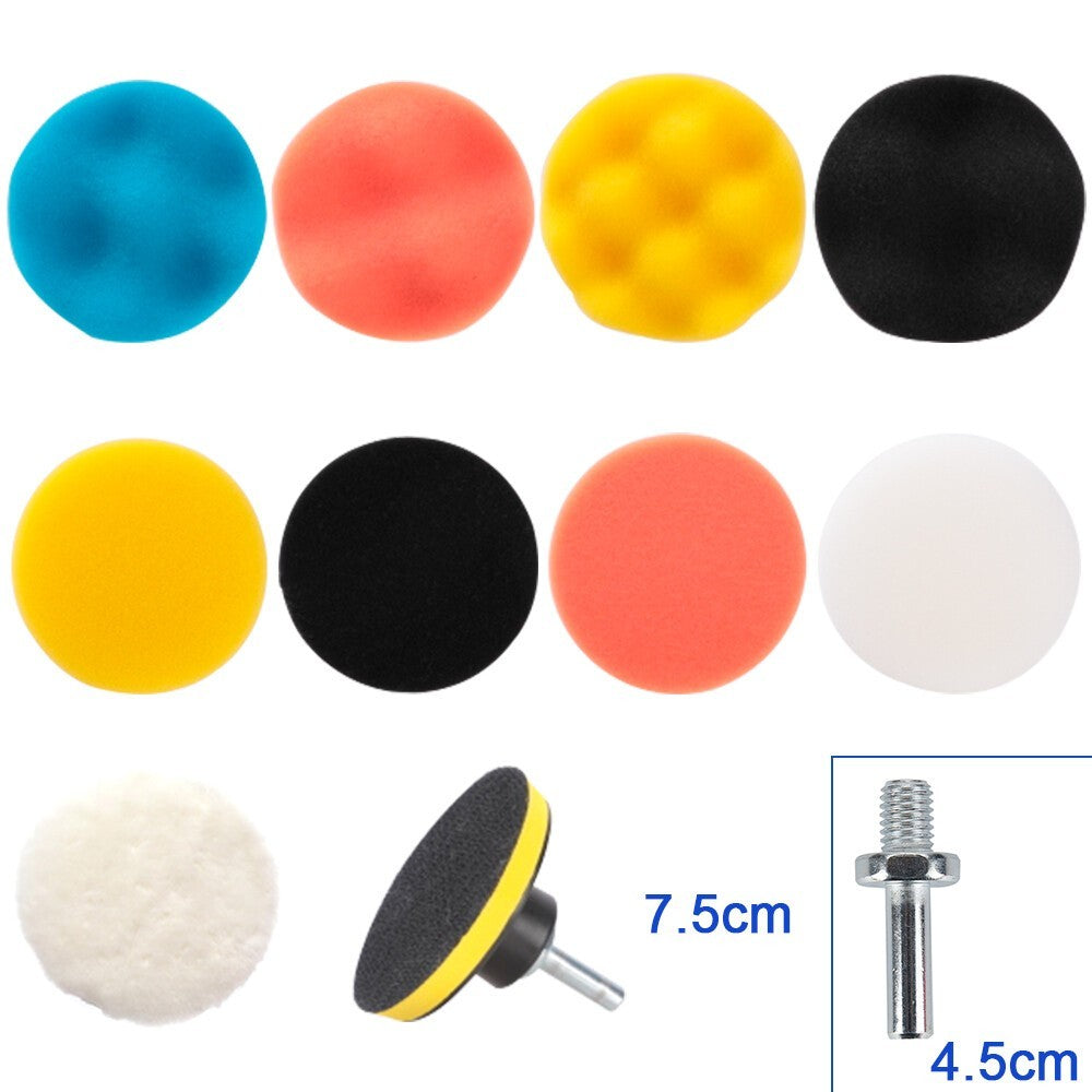 22 Car Polisher Gross Polishing Pads for Drill Sponge Buffer Waxing Buffing Kit