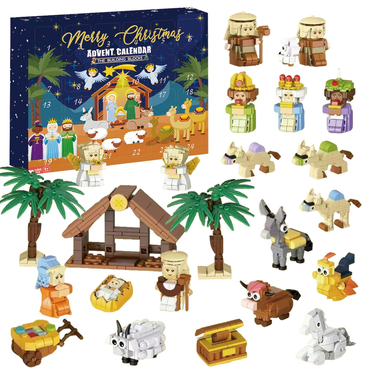 Advent Calendar 2025 XMAS Tree Building Blocks Set Countdown Family Boxes new