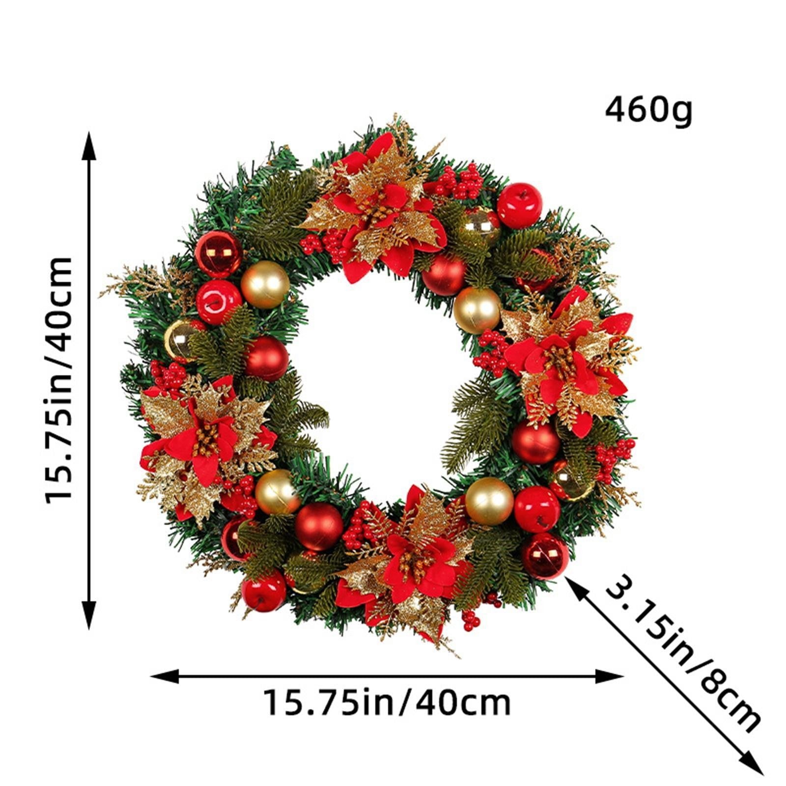 Christmas Wreath Christmas Decoration Hanging Larege Artificial Winter Holiday