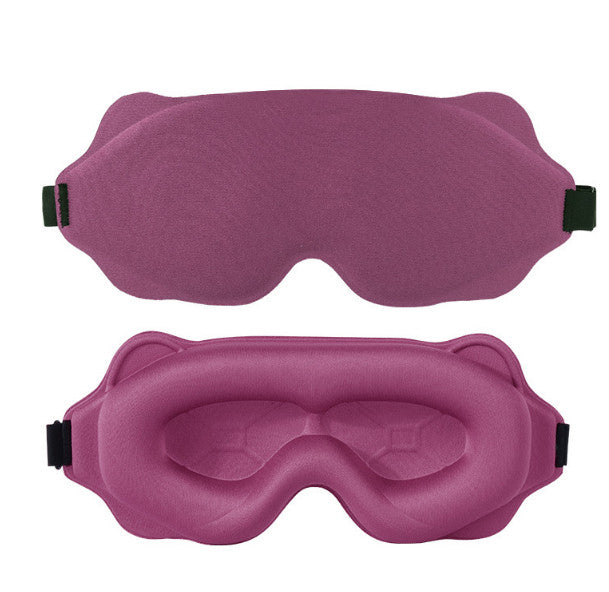 2PCS 3D Sleeping Mask Memory Foam Block Out Light comfort Eye Shade Blindfold