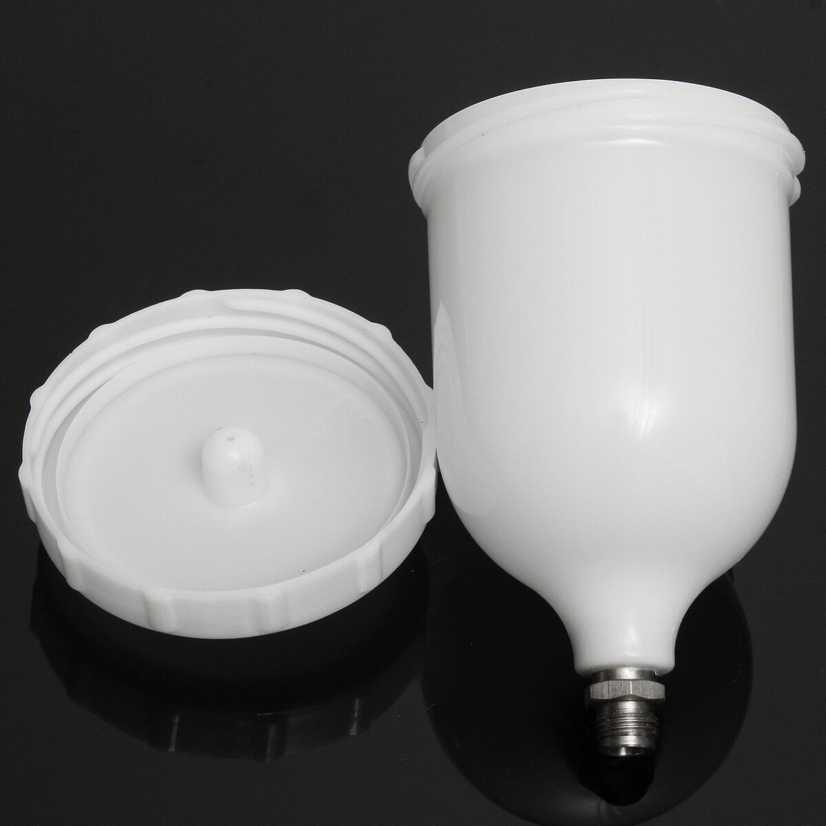 2PCS 600ML Spray Gun Pot Paint Cup Replace For Devilbiss GTI / Pro Pri Guns Cup