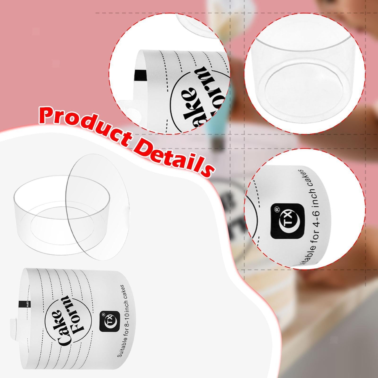 Acrylic Cake Form, Cake Making Tool for Beginners and Pros, Premium Accessory