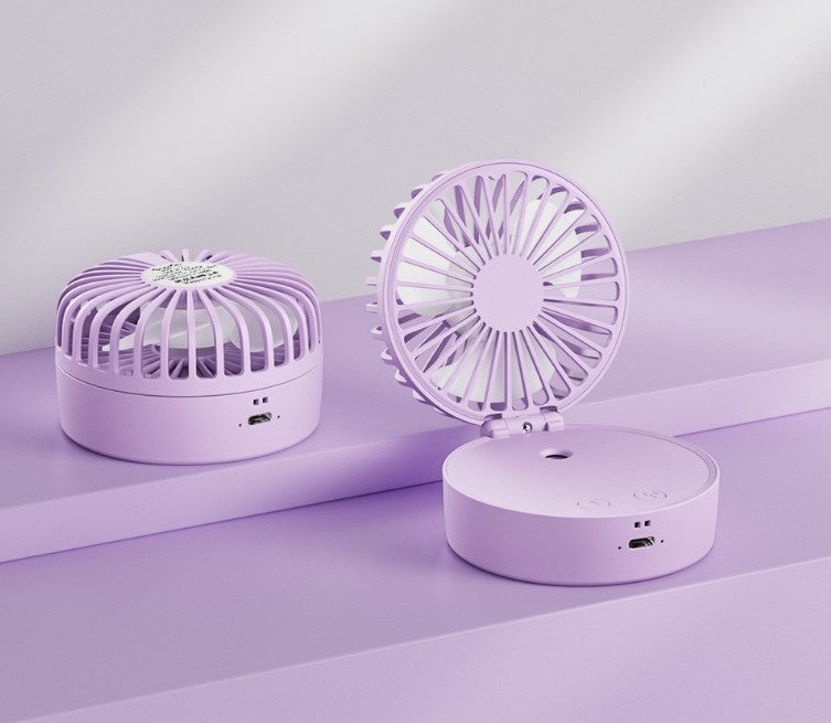 Portable Rechargeable Handheld Fan - Small Quiet Personal Cooler Powerful Wind
