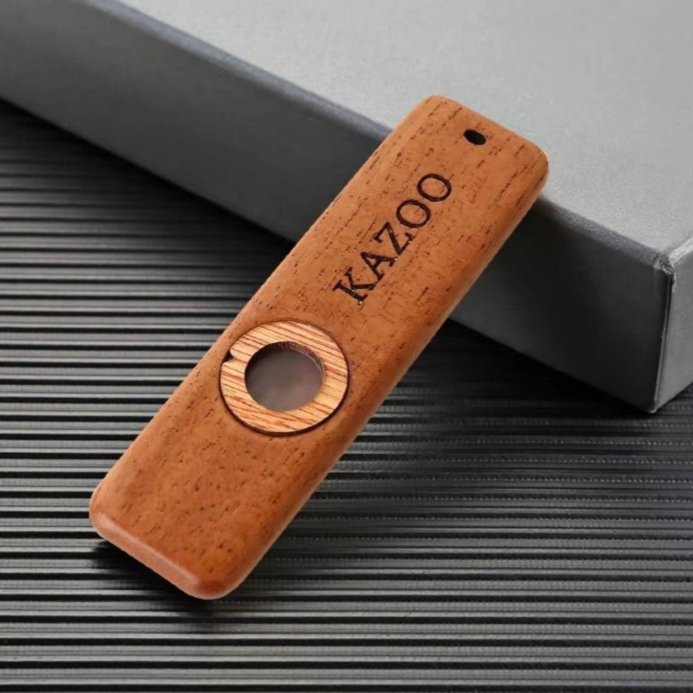 Wooden Kazoo With Lanyards Professional Lightweight Portable Kazoo Music Gift