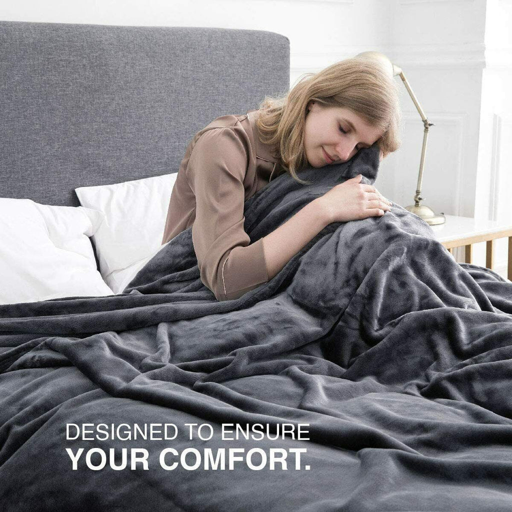 480 GSM Luxury Heavy Sherpa Blanket Warm Faux Fur Mink Sofa Bed Fleece Throw UK