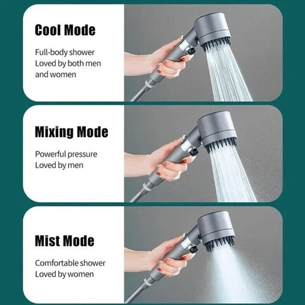 Shower Head For Bathroom 4-in-1 High Pressure Shower Head 3 Mode Function