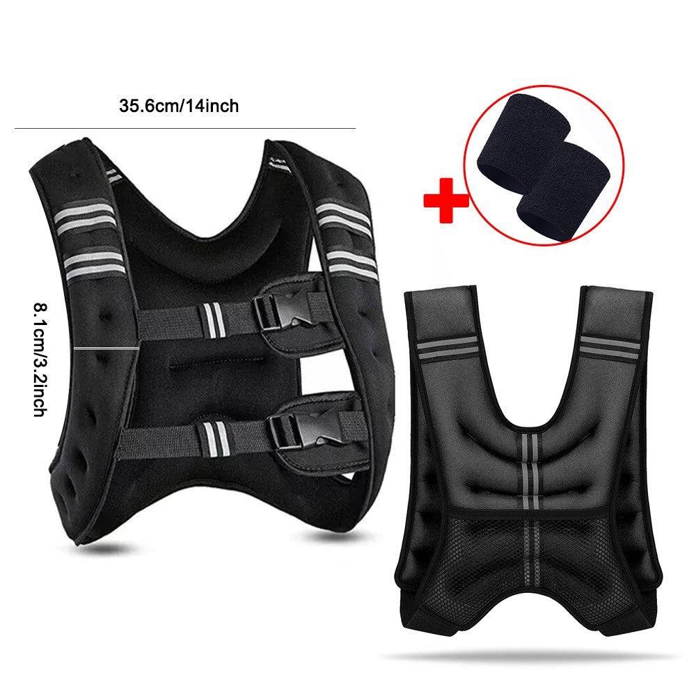 10KG Weighted Vest Gym Exercise Fitness Strength Sport Training Running Diet Los
