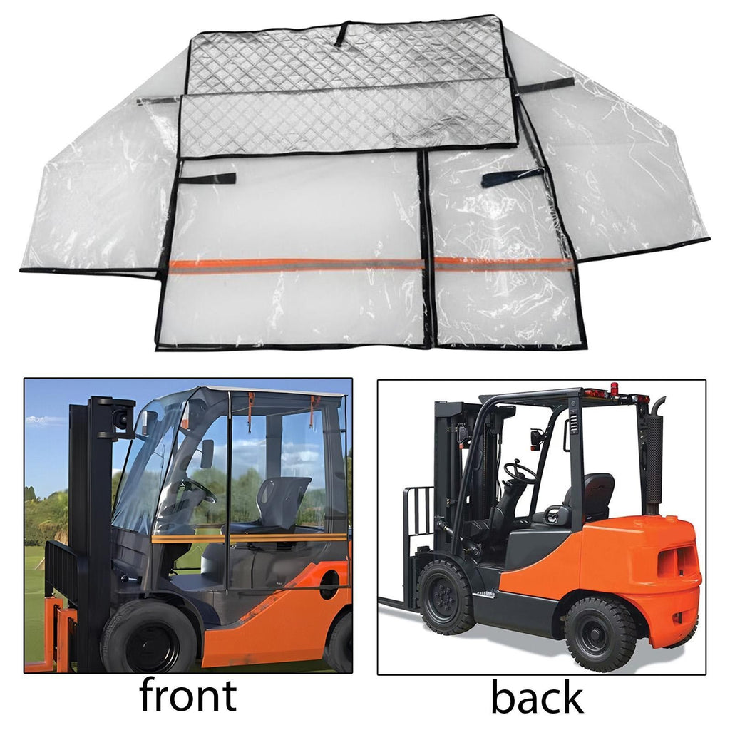Forklift Cover for Rain Cab Enclosure Windproof Rainproof Forklift Accessories
