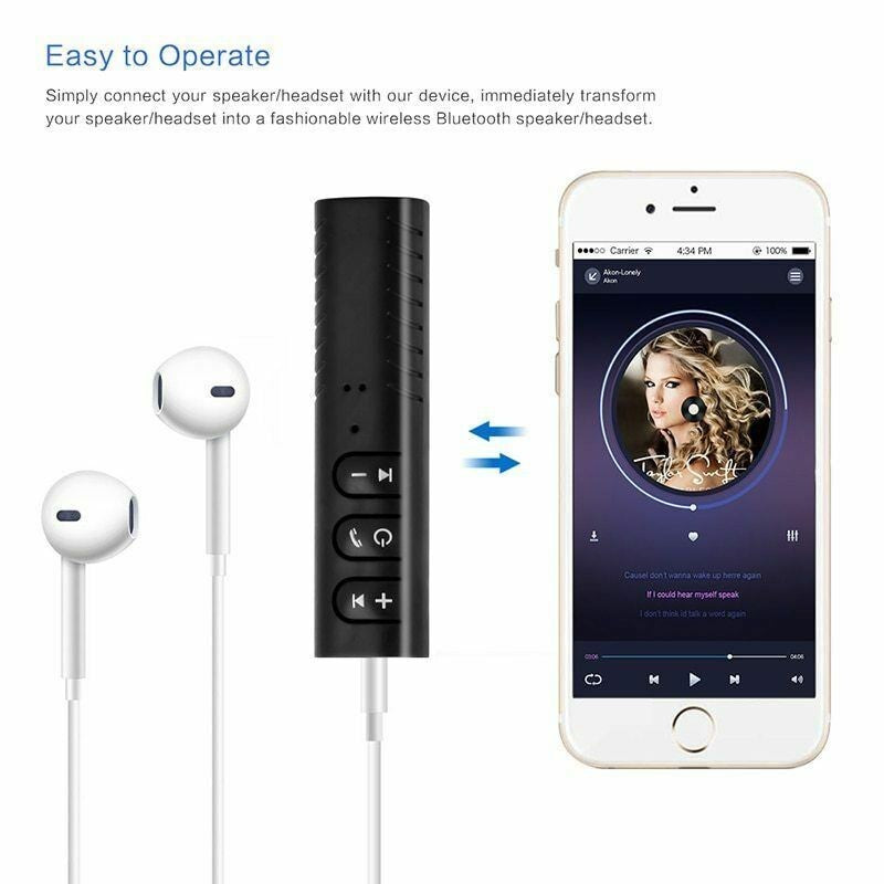 Wireless Bluetooth V4.1 Car Audio Receiver Adaptor Transmitter for CAR AUX port
