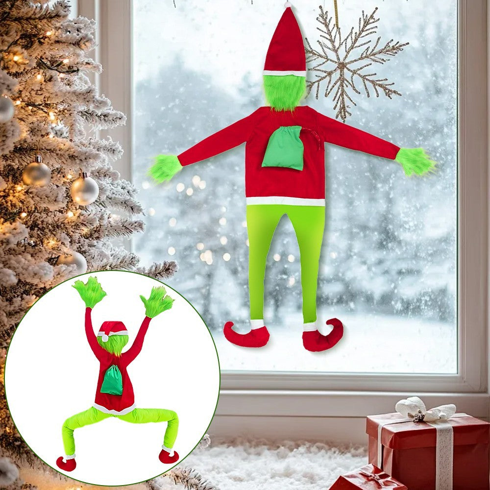 Christmas Grinchs Decor Bendable Arms & Legs, for Home Tree Wall Outdoor Decor