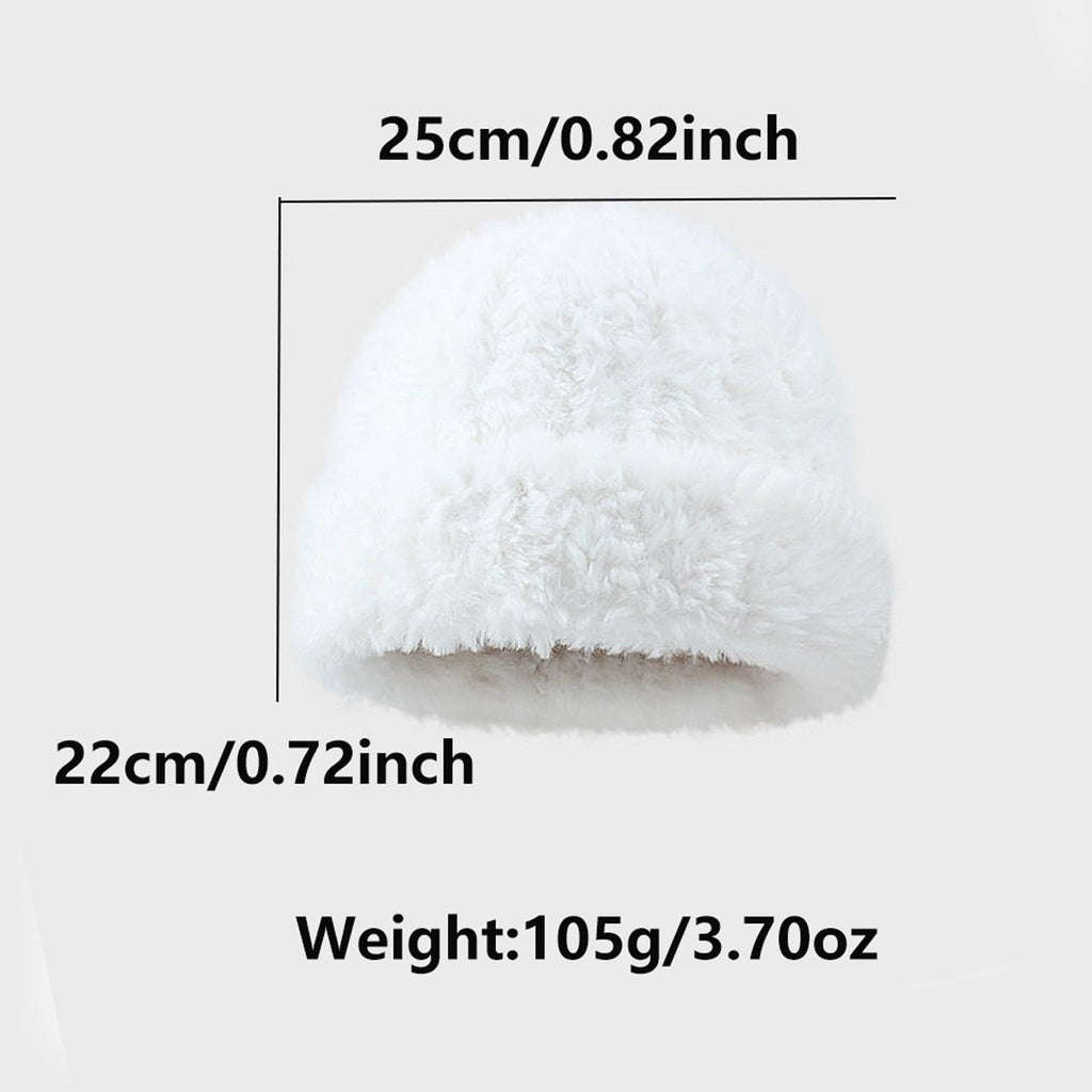 New season Luxury soft Thick Super Fluffy  fleecy Mohair style beanie Hat