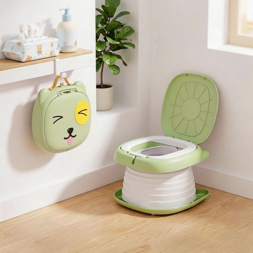 Kids Training Potty Seat Portable Folding Camping Toilet Chair Travel Potty