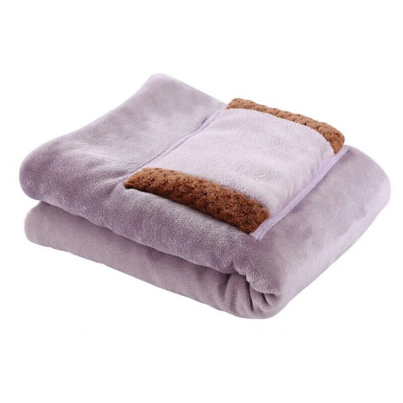 Electric Heated Throw Over Blanket Large Warm Washable Fleece Winter Warming USB