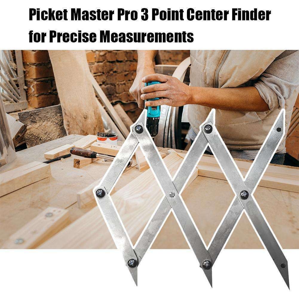 Picket Master Pro 3/7 point center finder for precise measurements HOT 2025