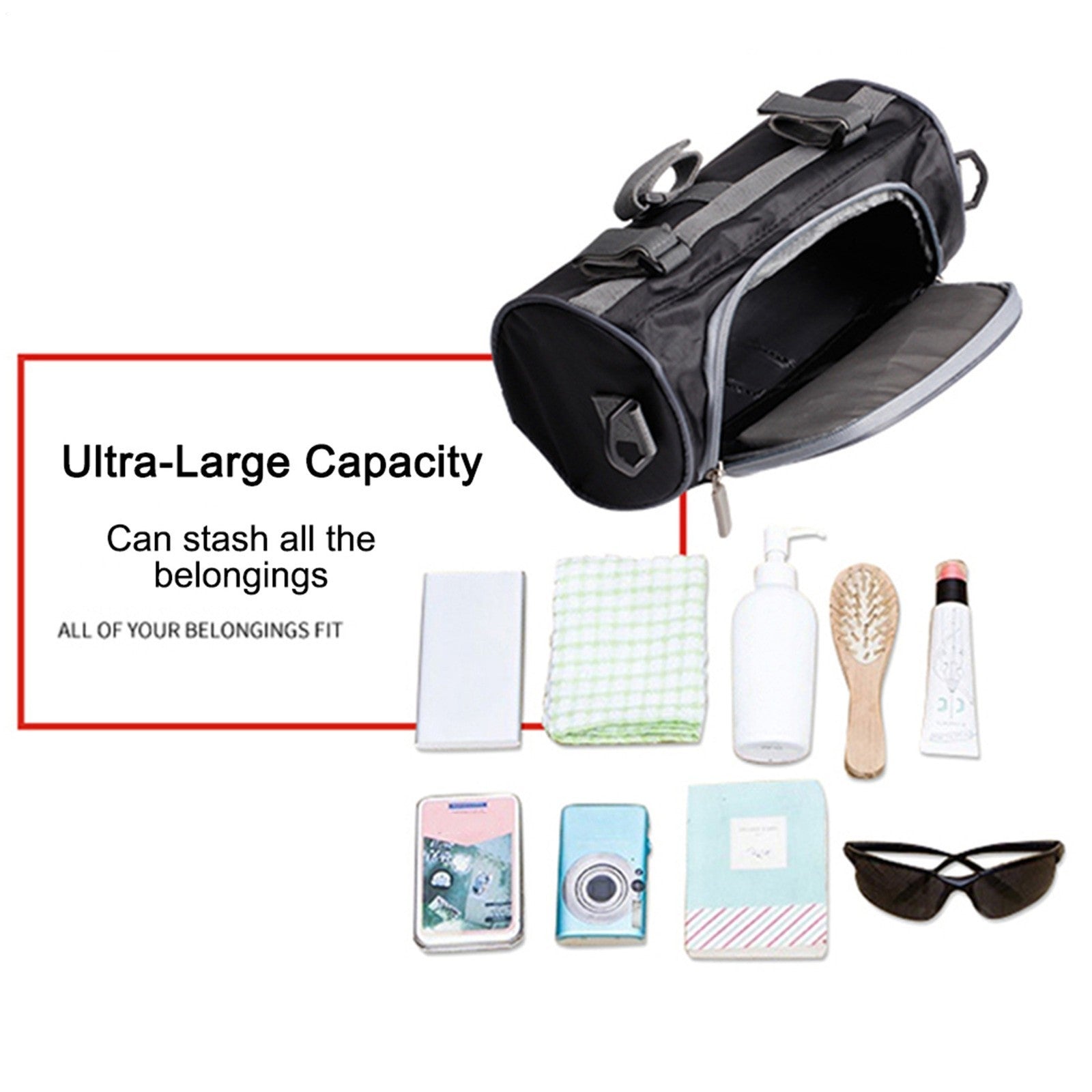 Mountain Bike Front Tube Pouch Shoulder Bag Bike Frame Bag Bicycle Handlebar Bag
