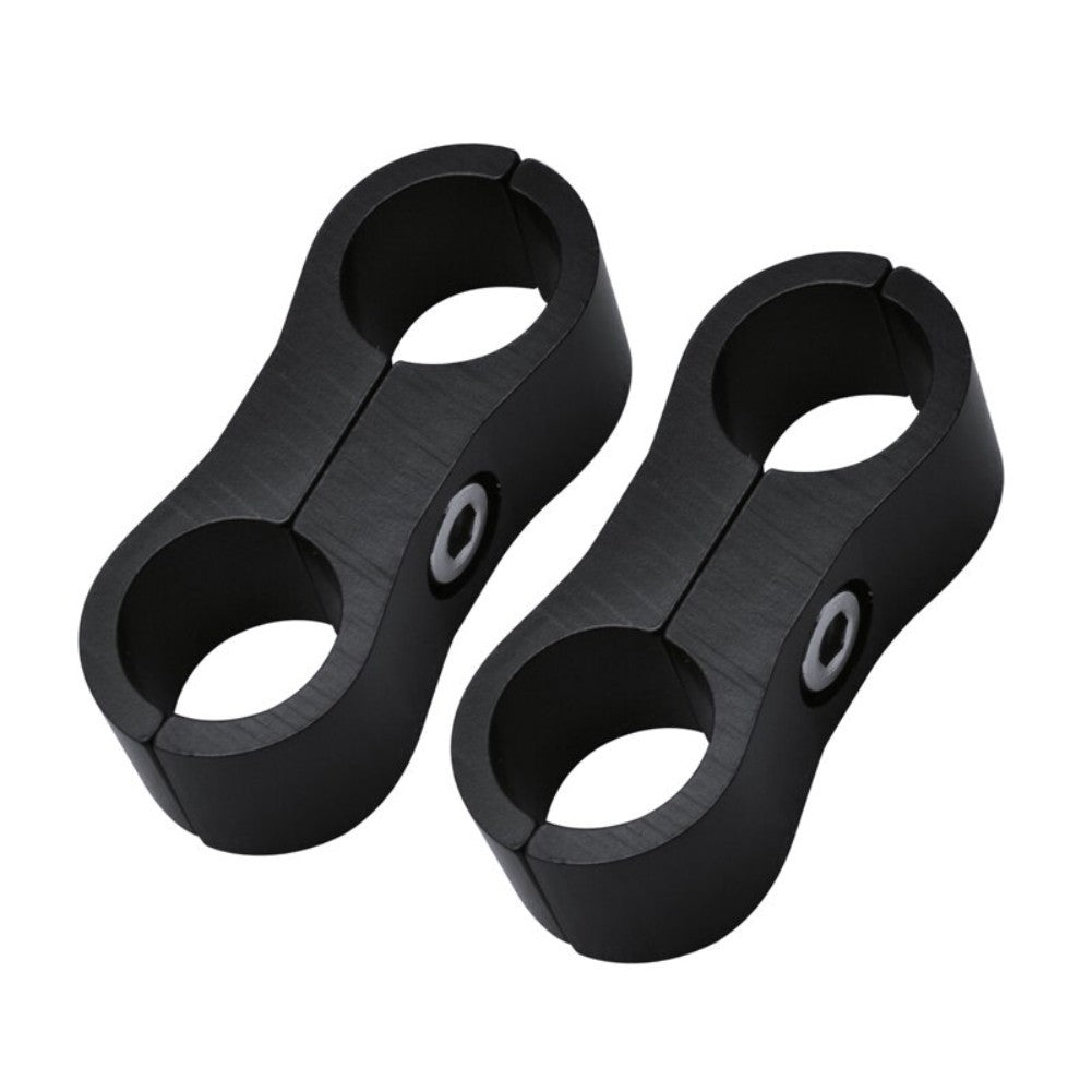 4 x AN6 6AN AN -6 Nylon Braided Stainless Fuel Oil Line Hose Separator Clamp