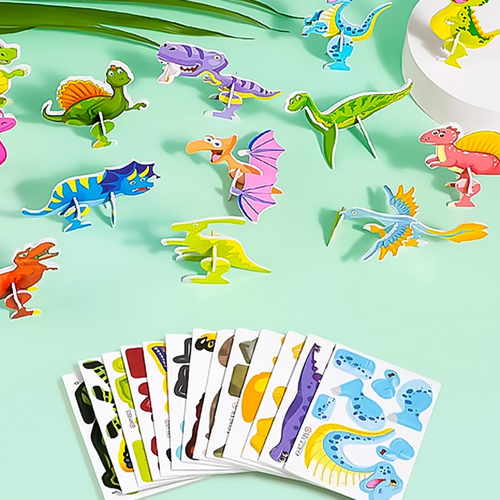 100pcs/Set 3D Cartoon Puzzles Educational Toys DIY Puzzles for Kids UK
