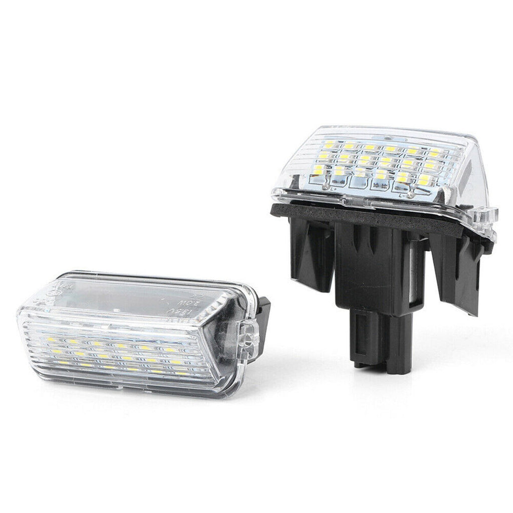 2x LED Licence Number Plate Lights For Toyota Avensis Verso Yaris Vitz Auris TS