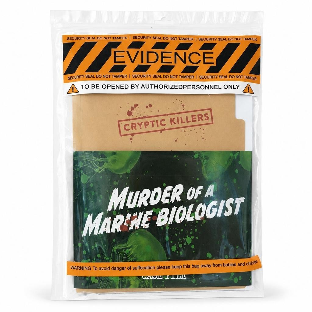Unsolved Murder Mystery Game Marine Biologist Cold Case Files Cryptic Killers