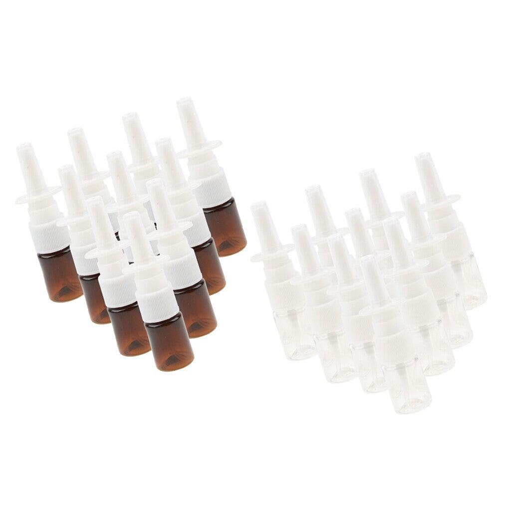 100Pcs 5ml Mini Empty Nasal Spray Bottle Clear Travel Containers for Cosmetic