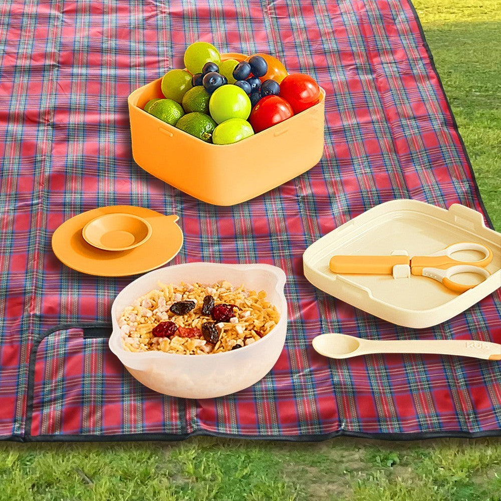 200x200cm Waterproof Blanket, Armo Tartan Style for Picnic Beach