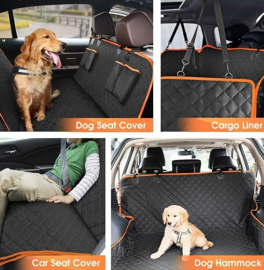 Dog Car Seat Cover Pet Back Seat Hammock Safety Protector Waterproof Non Slip UK