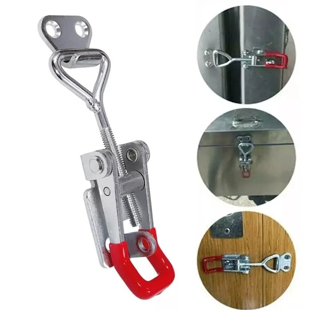 2x Over Centre Fastener Latch Door Catch SMALL Lockable Truck Trailer Body Clamp