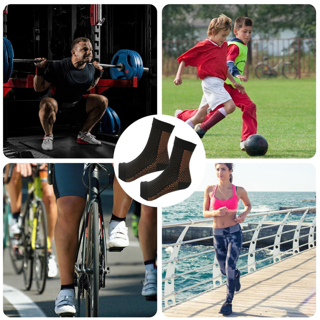 5 Pairs of Neuropathy Socks for Men and Women, Soothing Compression Socks New