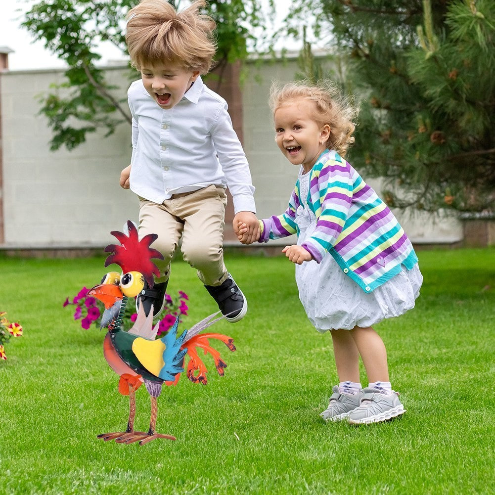 Outdoor Metal Rooster Yard Statue Decoration Rooster Decor Garden Statue9172