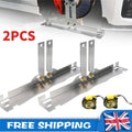 2Pcs DIY Upgraded Toe Wheel Alignment Tool Plate Kit with Measuring Tapes Silver