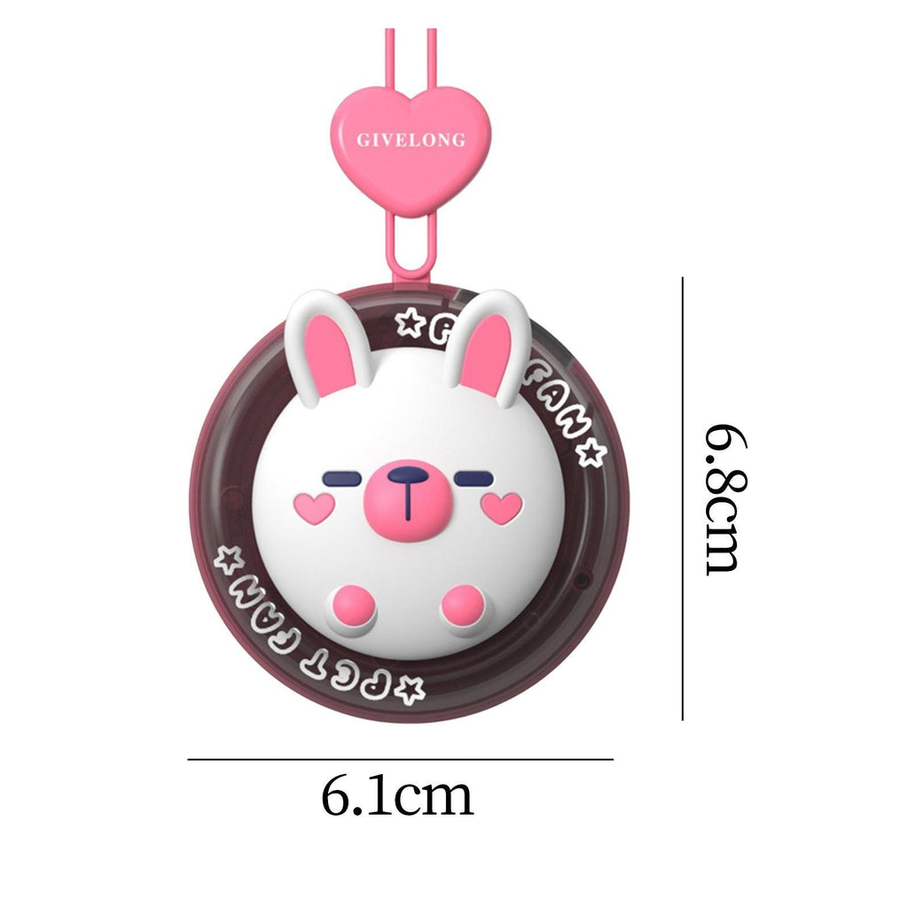 Portable Hanging Neck Cooling Fan Necklace Fan Wearable Adjustable for Indoor.*
