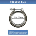 76mm 3" Inch V-band Clamp + Flanges Complete Stainless Steel Exhaust Turbo Hose