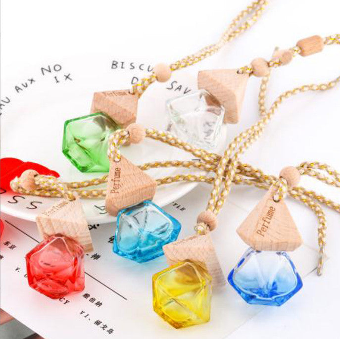10pc Hanging Empty Car Mini Perfume Bottle Diffuser Air Freshner Gadget Ornament
