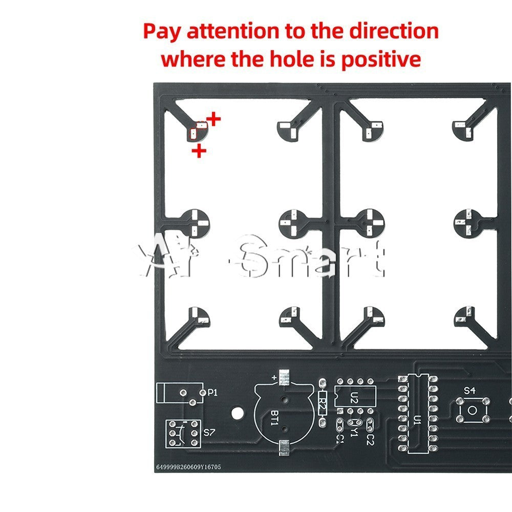DC 5V 4-Digit Digital Light Bar Clock kit Brightness Adjustment Welding Practice