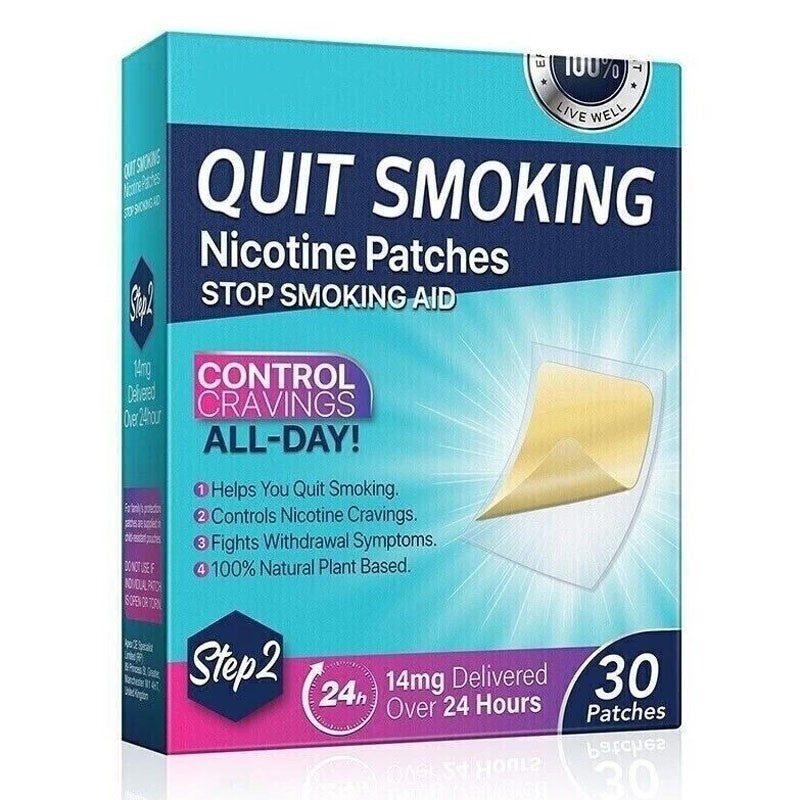 Nicotine Patches Stop Smoking Aid Steps 1 Through 3 to Quit Smoking Patches New
