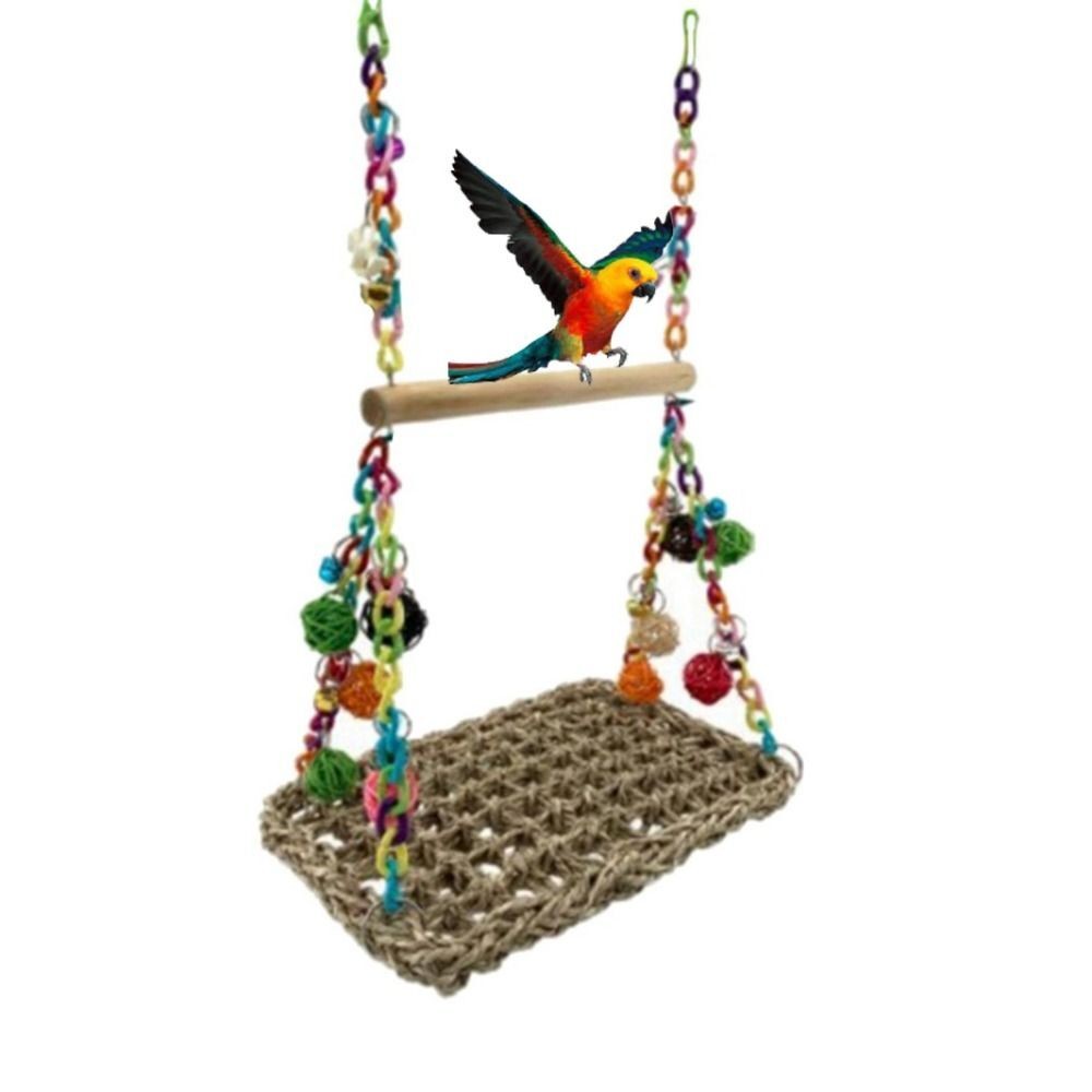 Parrot Swing African Grey Parrot Toy Large Cockatoo Macaw Bird Toy BirdSupplies