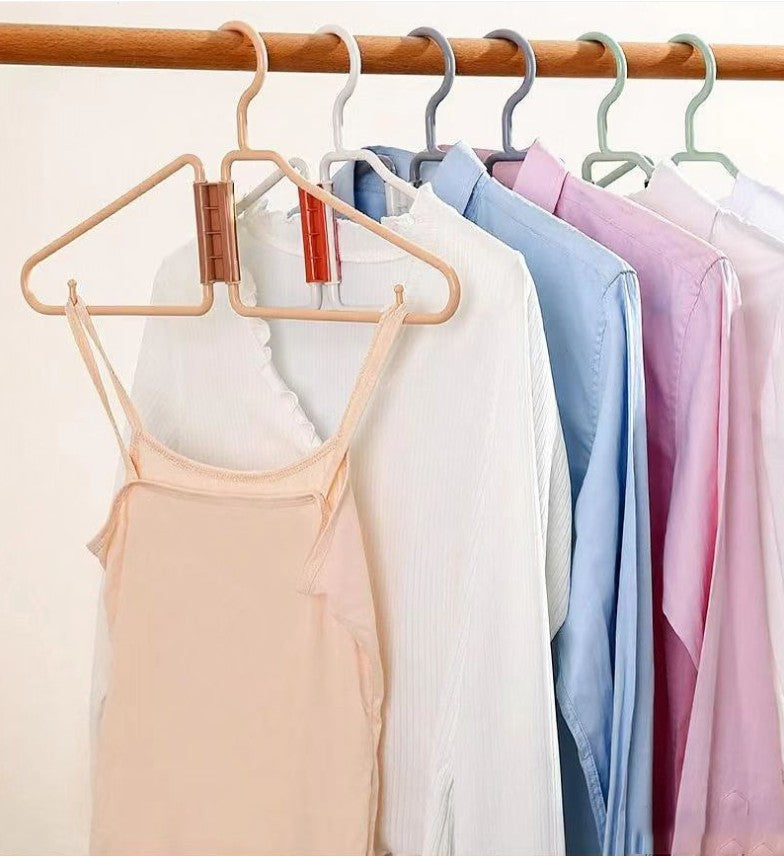 12 Pack Foldable Coat Hanger,Portable Travel Hangers, Space Saving Fold in