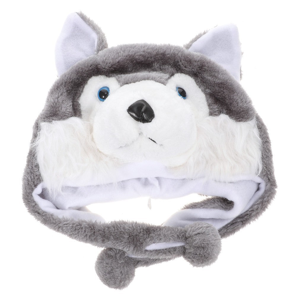Winter Plush Strap Hat Thickened Ear Protective Furry Men Cap Warm