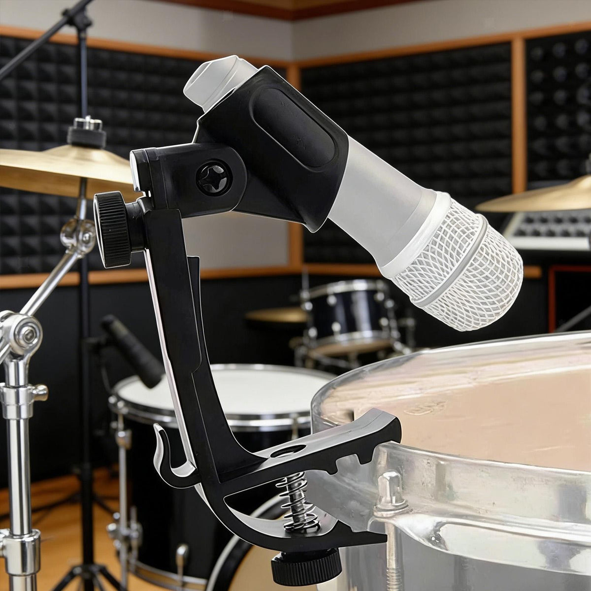 Drum Rim Mic Clips Snare Mount Holder Universal Replacement Easy Installation