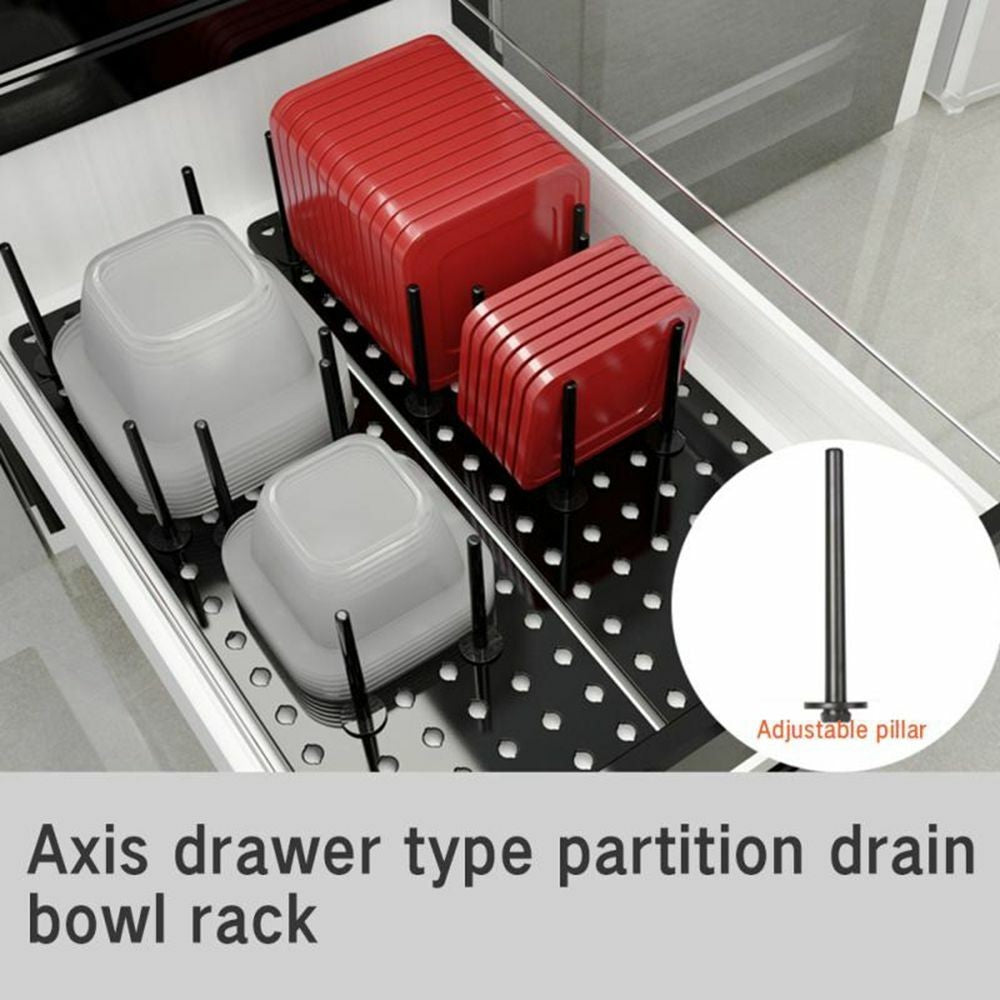 Rack Kitchen Shelf Organizer Drawer Organizer Tray Bowl Pot Storage Holder