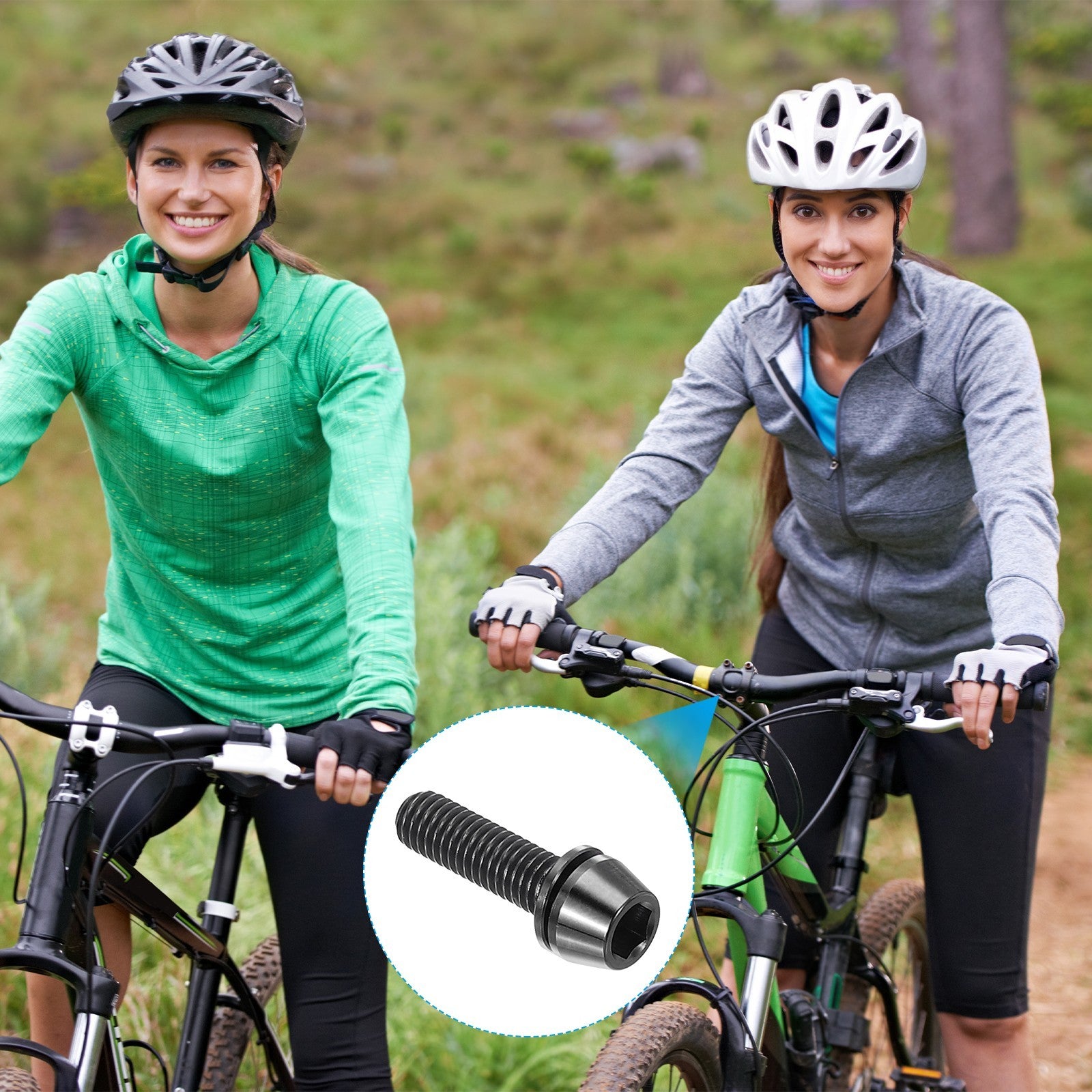 M5 Bicycle Stem Bolts Cap Allen Head MTB Socket Screws Washer 18mm
