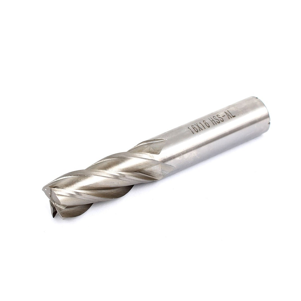 16mm Shank 16mm Cutting Dia 4 Flutes Spiral HSS End Mill Cutter