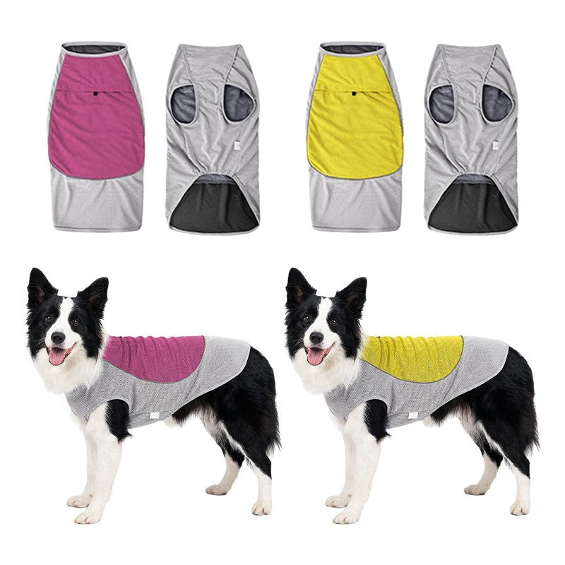 Dog Cooling Vest with Ice Pack Pocket Mesh Summer Pet Cooler Jacket for Pet Dogs