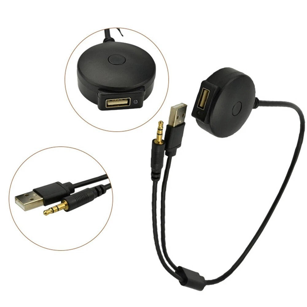 For BMW Mini Cooper Universal Car Bluetooth5.0 Audio AUX USB Music Adapter Cable