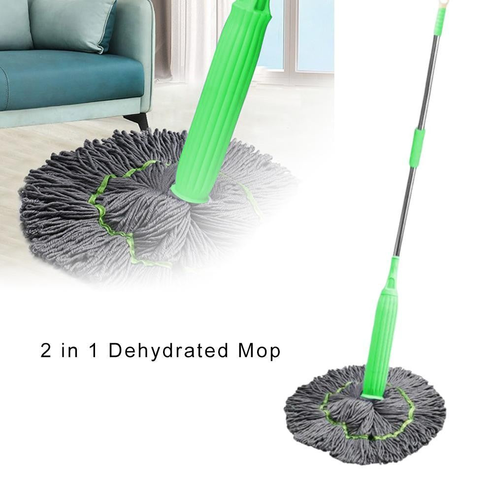 2 In 1 Dehydrated Mop Self Wringing Spin Mop Hand Free Household Twist Mop