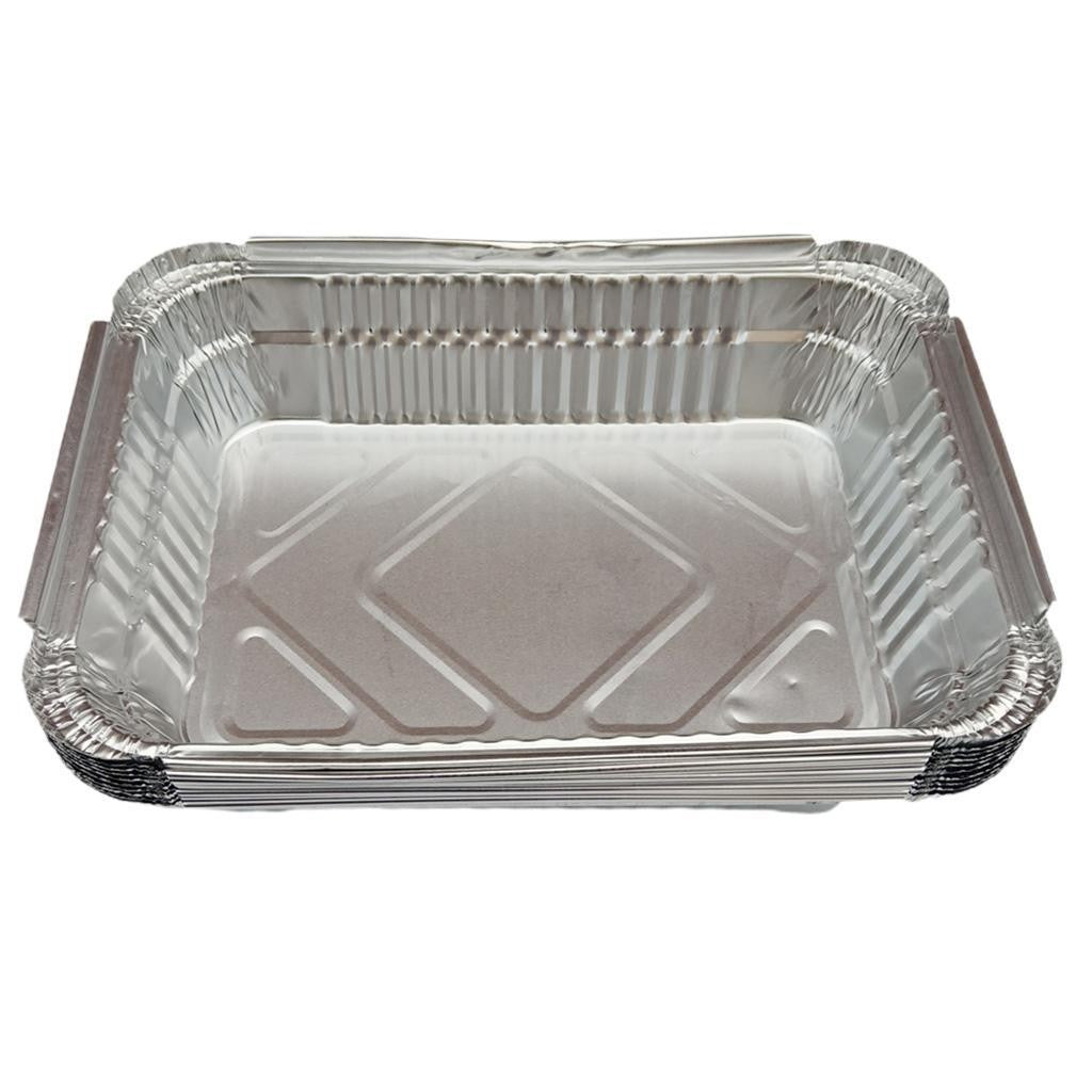 20x Disposable Aluminum BBQ Grill Trays Foil Pans Grill Catch