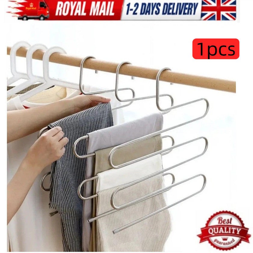 Stainless steel 2026 New Clothes Pants Trouser Hanger Multi Layer Storage Closet