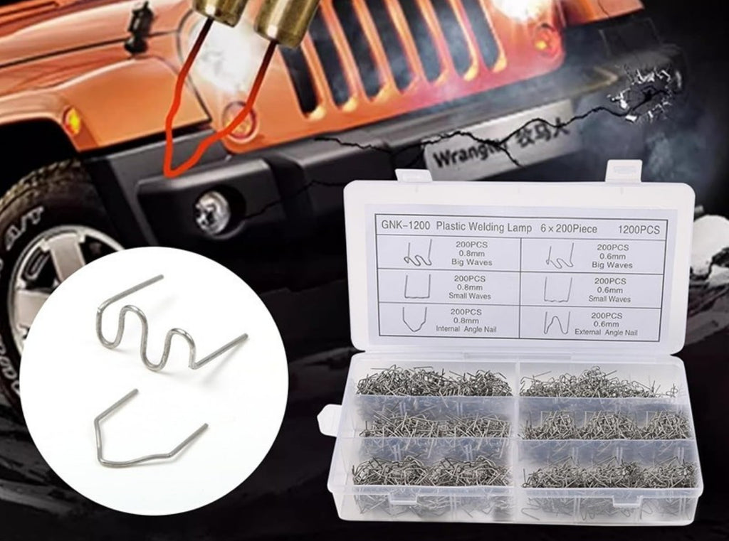 Plastic Repair Welder Hot Staples Gun 1200pcs For Car Bumper Fender Welding