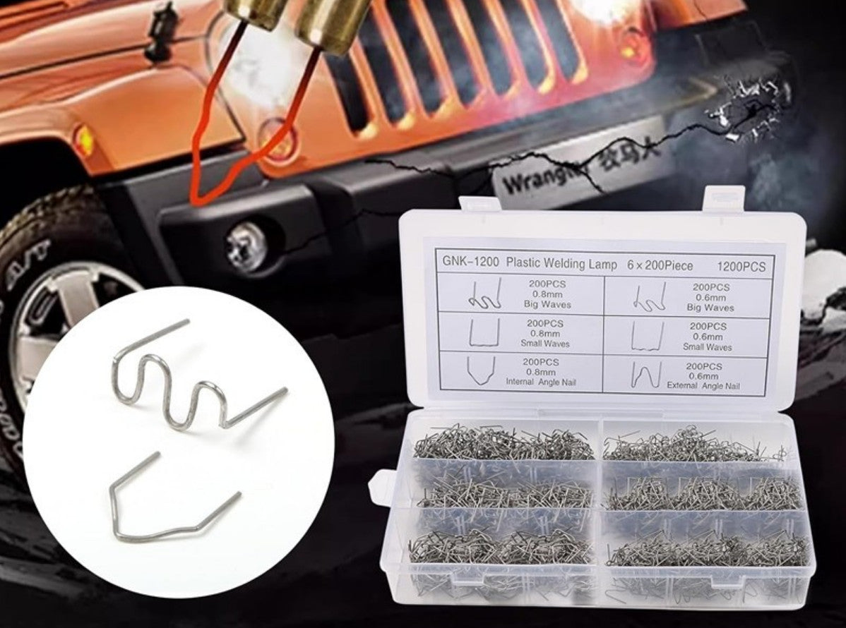 Plastic Repair Welder Hot Staples Gun 1200pcs For Car Bumper Fender Welding